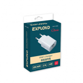 EXPLOYD EX-Z-455 2.1A 1хUSB белый