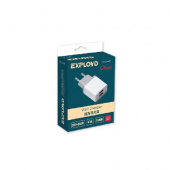 EXPLOYD EX-Z-447  2.1А+1А 2хUSB Classic белый