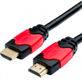 ATCOM HDMI-HDMI 5м, VER 2.0 for 4K 2K Red/Gold (15943)