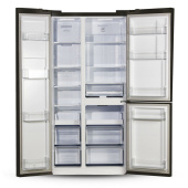 Холодильник NFK-610 черное стекло inverter