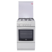 Изображение кухонной плиты Газовая плита Deluxe ELECTRONICS 506040.05г(кр) ШхГхВ 50x60x85,термометр, система газ-контроль духового шкафа.белая