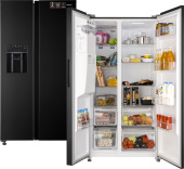Холодильник Weissgauff WSBS 697 NFBX Inverter Ice Maker черный (двухкамерный)